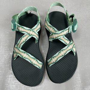 Chaco Women's ZX/2 Cloud Sandals Dual Strap 8 Green Trail Hiking Travel